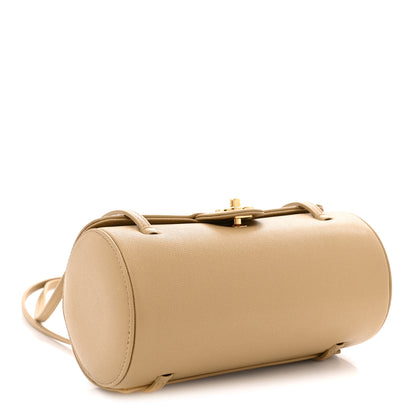 Chanel Shiny Caviar Preppy Coco Small Bowling Bag Dark Beige 4 of 11