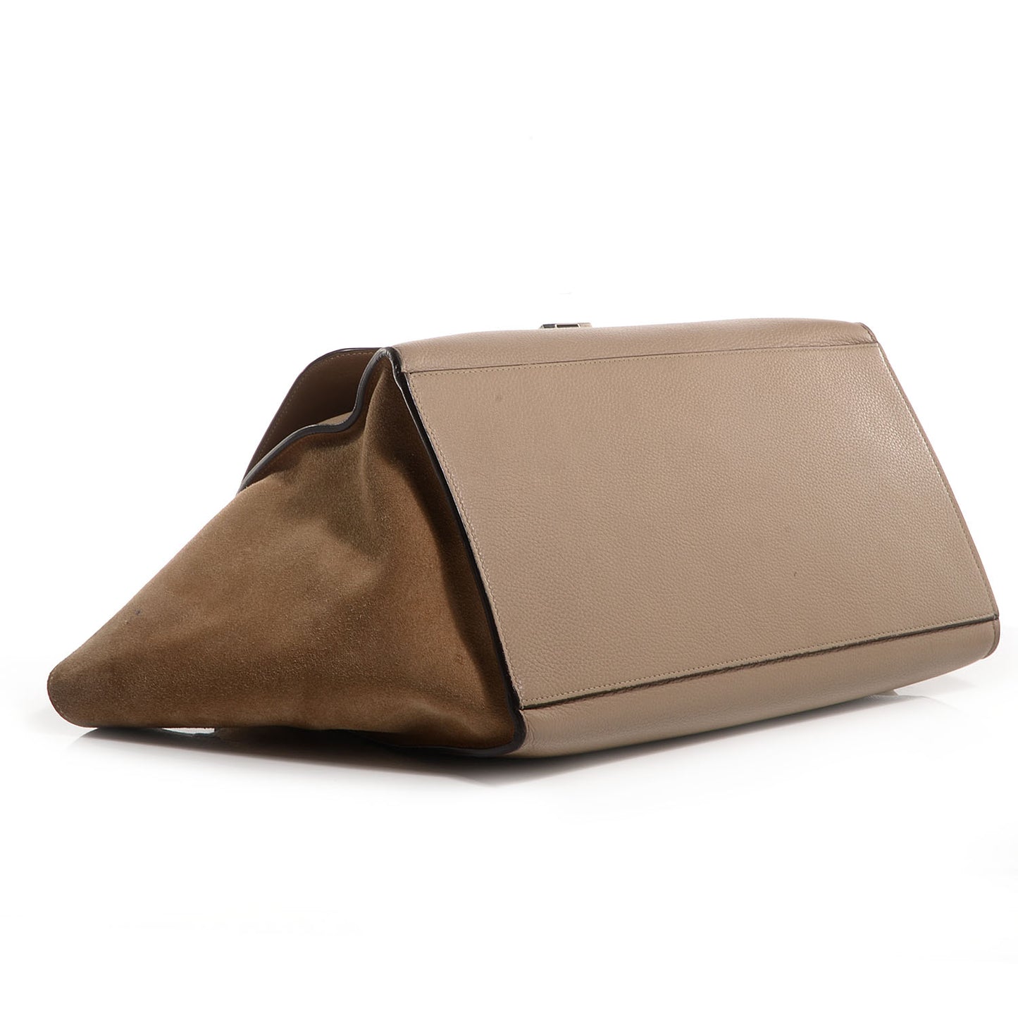 Calfskin and Suede Large Trapeze Dune