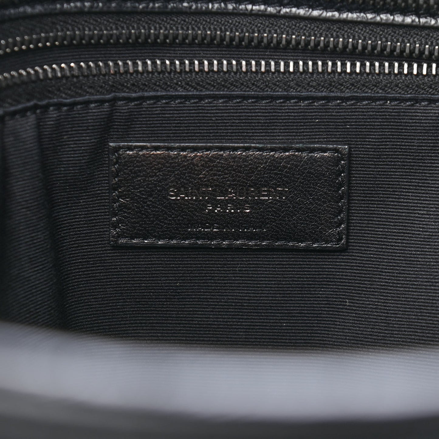 Crinkled Calfskin Matelasse Monogram Large Niki Shopping Tote Bag Black