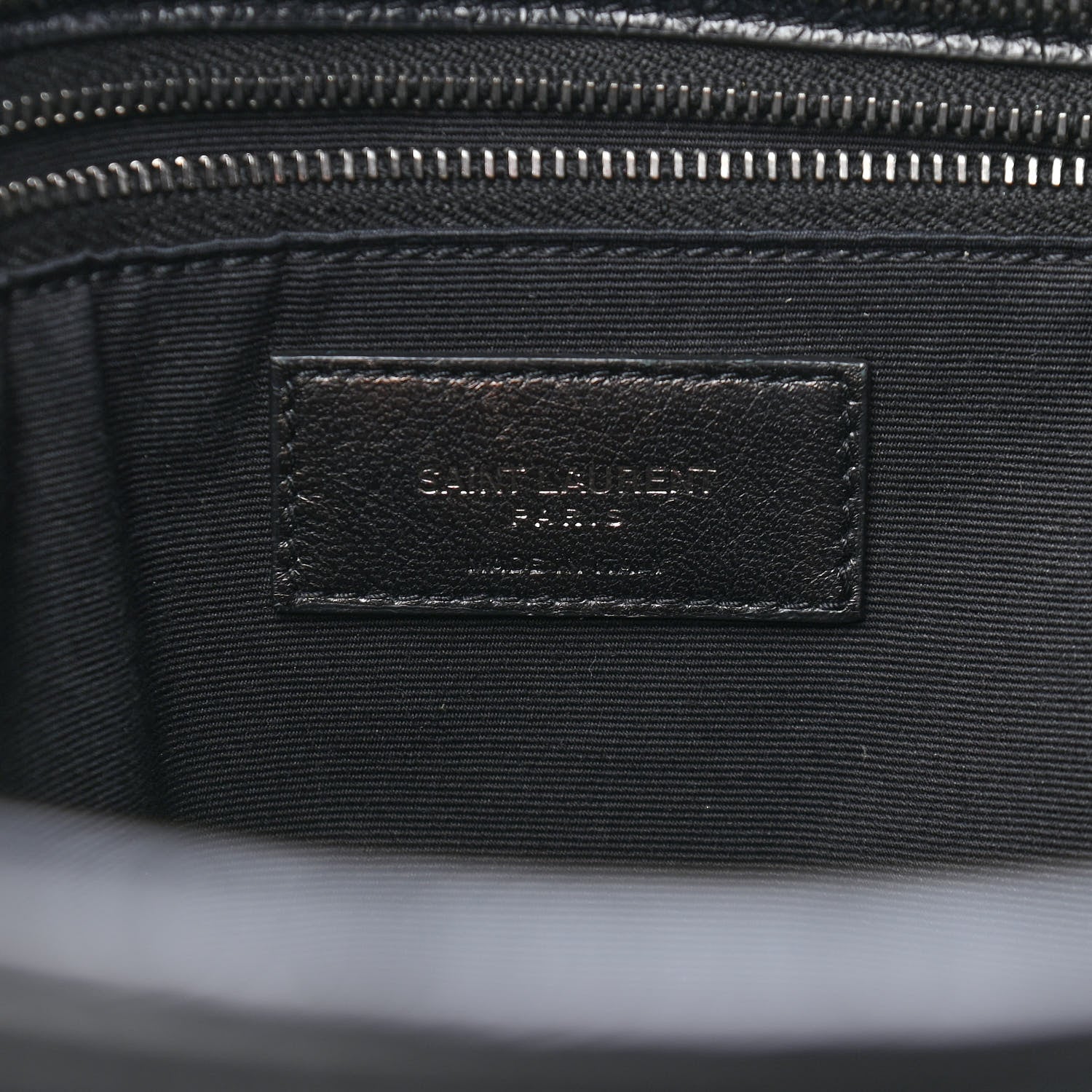 Saint Laurent Crinkled Calfskin Matelasse Monogram Large Niki Shopping Tote Bag Black 6 of 10