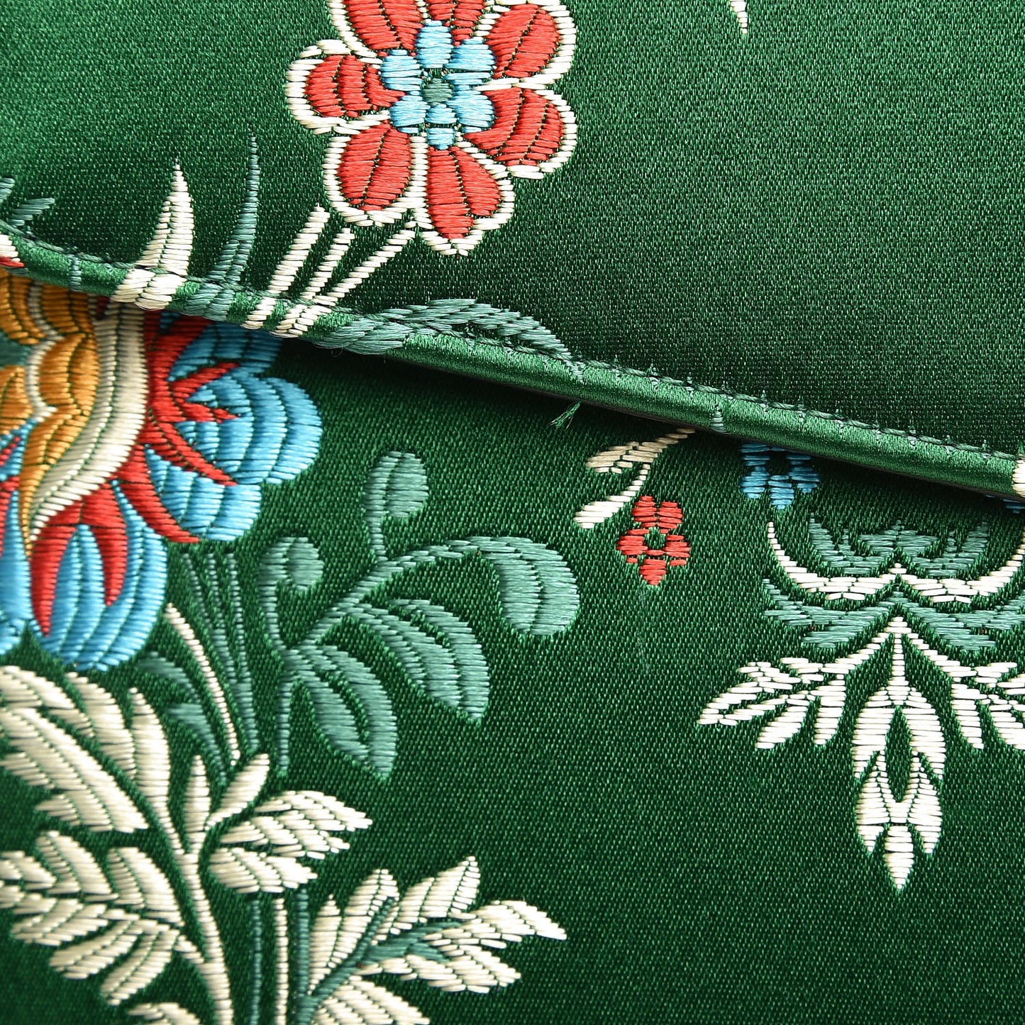 Jacquard Floral Medium Sylvie Top Handle Bag Green Multicolor Black