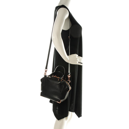 Alexander Wang Pebbled Calfskin Mini Emile Black Rose Gold Hardware 2 of 8