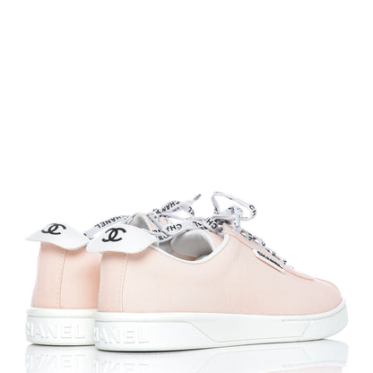 Chanel Canvas Womens Sneakers 39.5 Light Pink 4 of 11