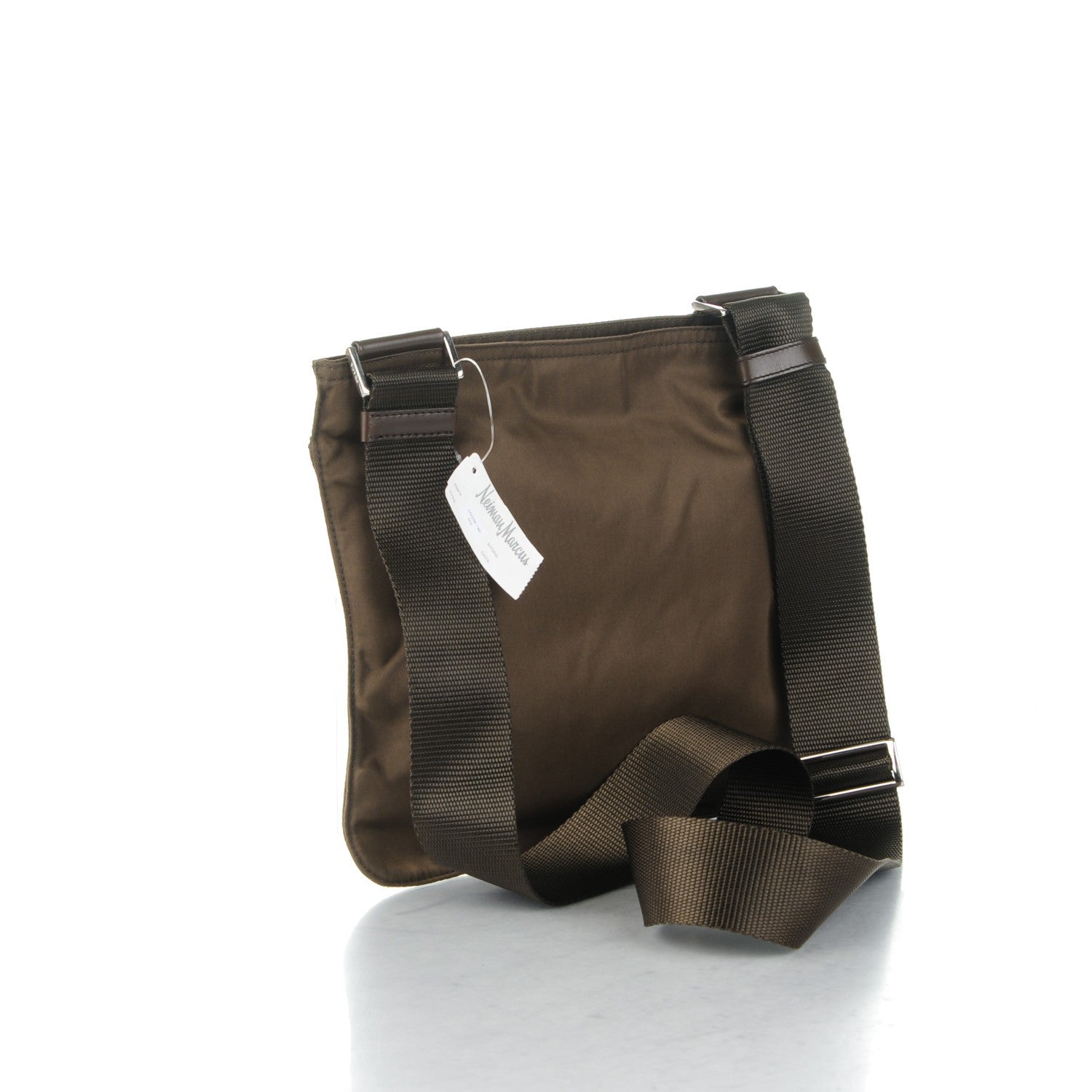 Prada Nylon Vela Sport Flat Messenger Bag Bruciato 3 of 6