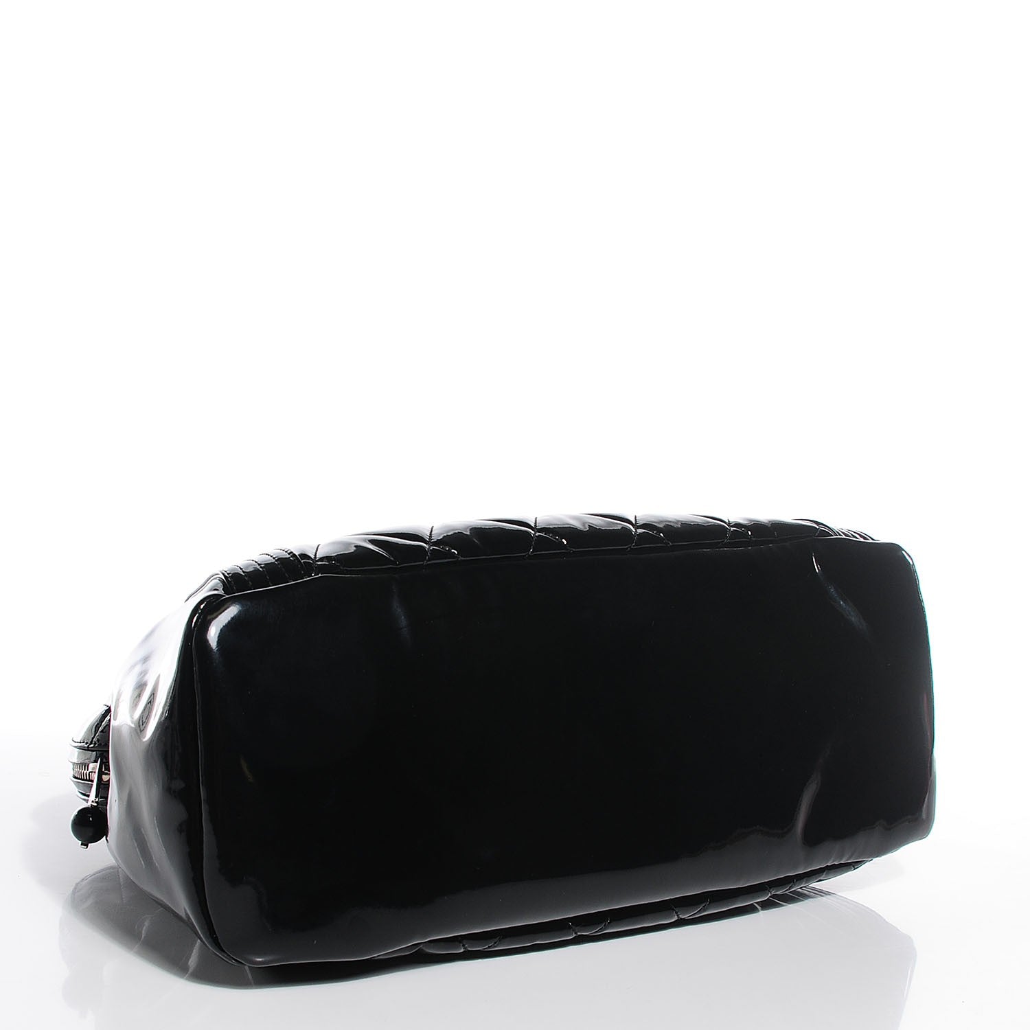 Chanel Vinyl Quilted CC Large Tote Black 4 of 7