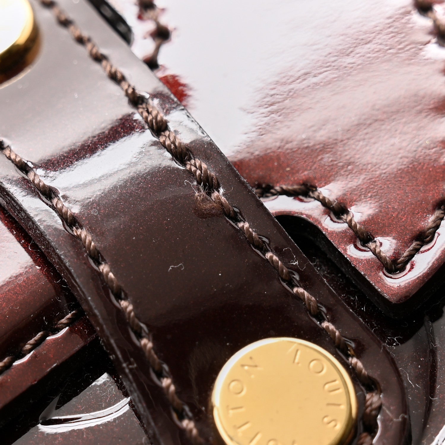Louis Vuitton Vernis Robertson Clutch Amarante 9 of 9