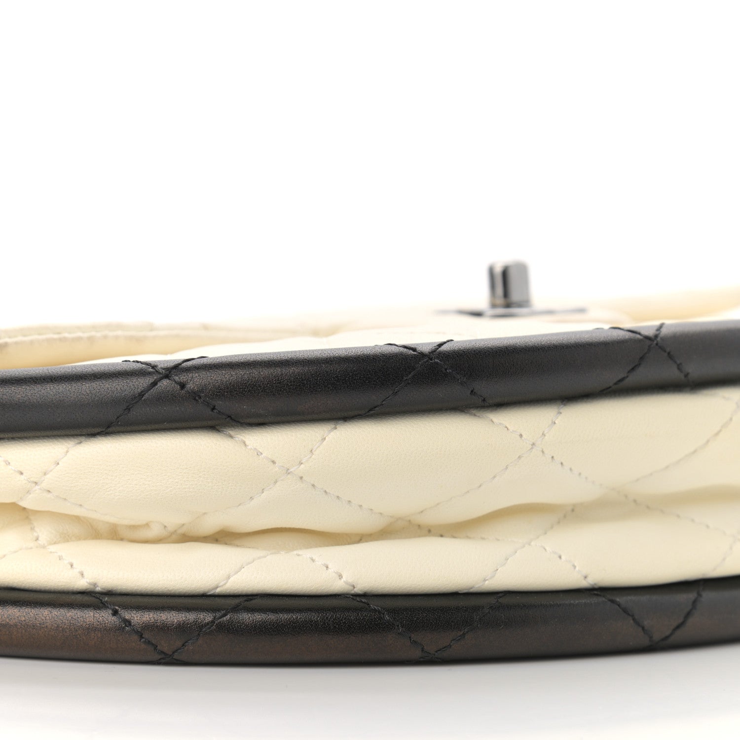 Chanel Lambskin Quilted Small Hula Hoop Flap Ivory 8 of 13