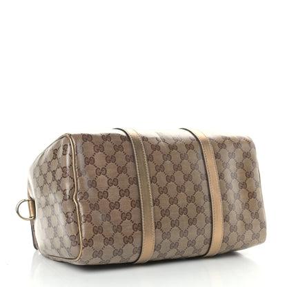 Gucci Crystal Monogram Medium Joy Boston Bronze 3 of 12