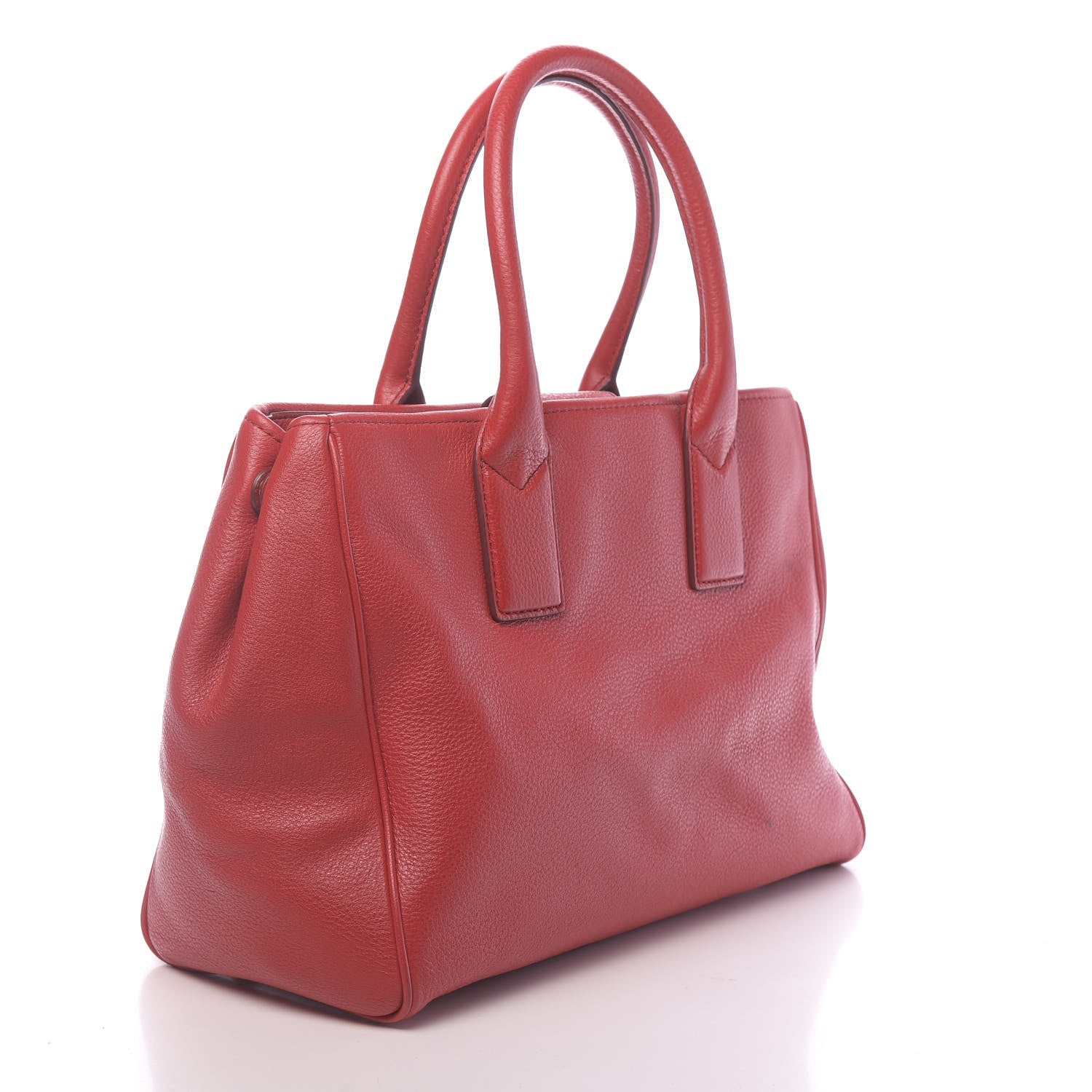 Marc Jacobs Calfskin Empire City Tote Apple Red 3 of 10