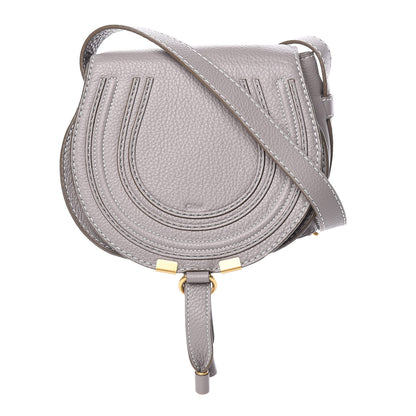 Chloe Calfskin Mini Marcie Round Crossbody Bag Cashmere Grey 1 of 10