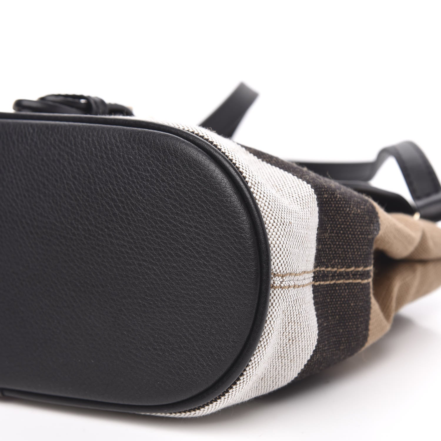 Burberry Mega Check Grainy Calfskin Small Gowan Messenger Bag Black 9 of 9