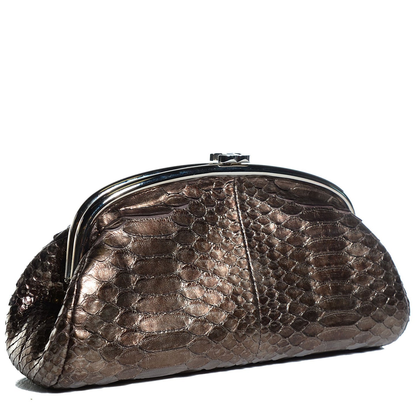 Python Timeless Clutch Bronze