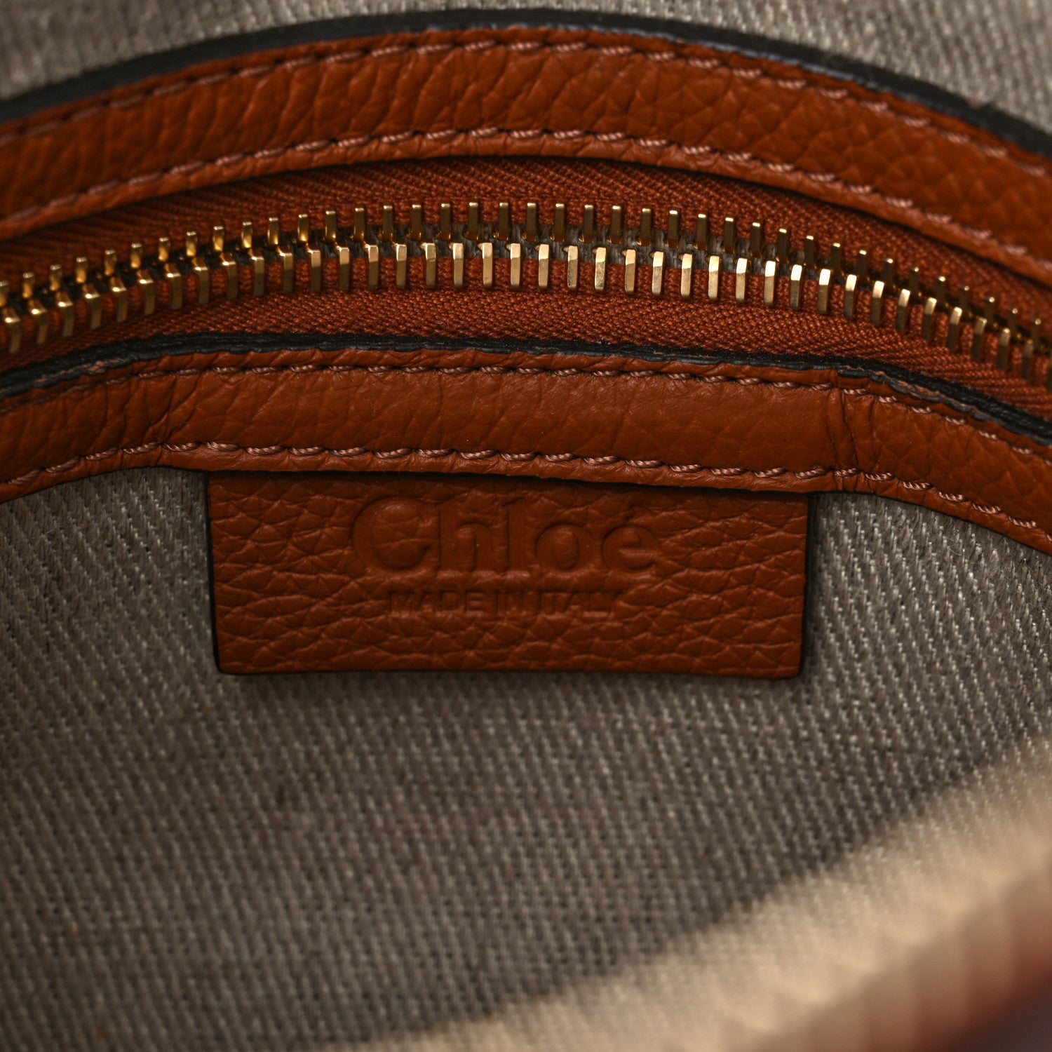 Chloe Calfskin Medium Marcie Satchel Tan 6 of 10