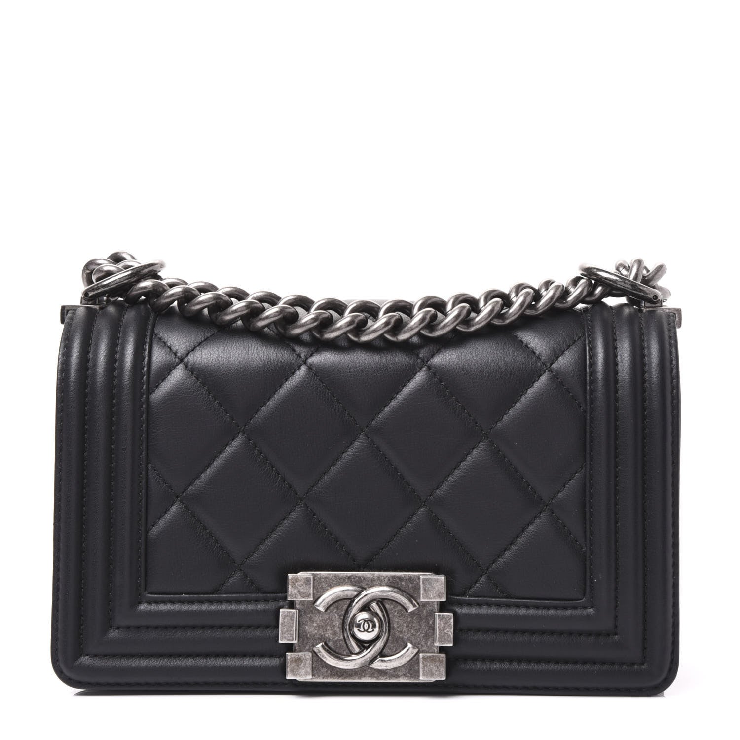 Chanel Calfskin Quilted Small Boy Flap Black 1 of 10