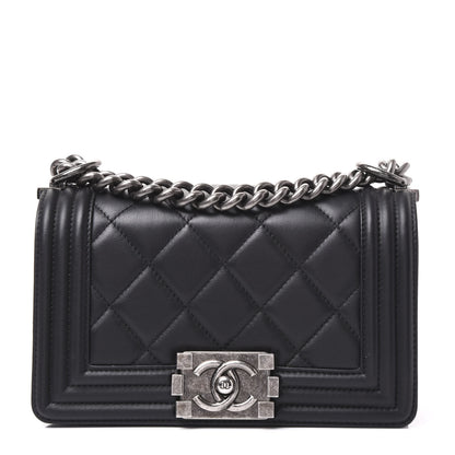 Chanel Calfskin Quilted Small Boy Flap Black 1 of 10