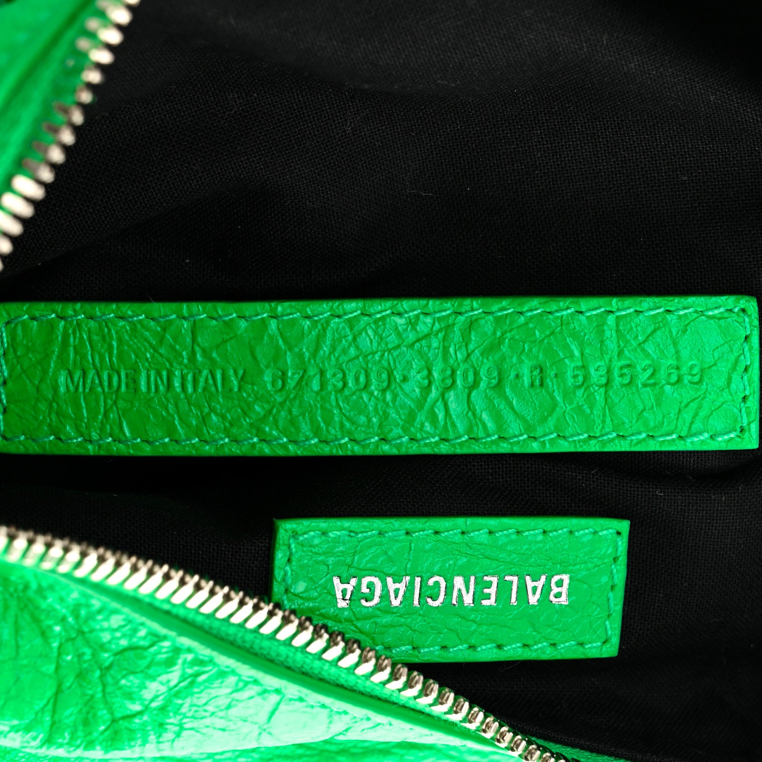Balenciaga Agneau Arena Le Cagole Shoulder Bag XS Vivid Green 7 of 10