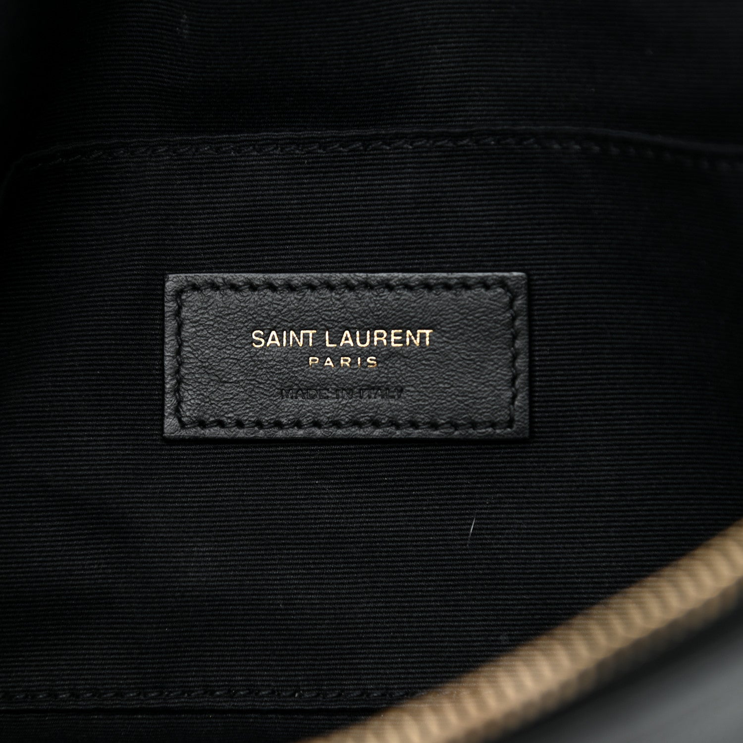 Saint Laurent Grain De Poudre Monogram Belt Bag Black 6 of 11
