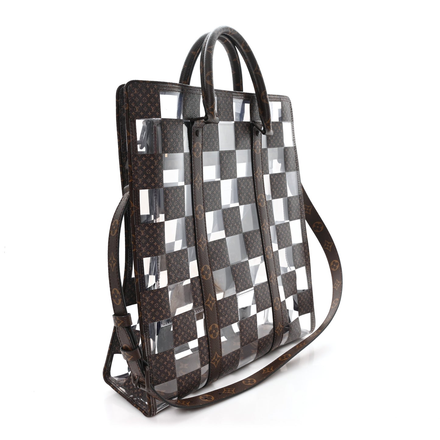 PVC Monogram Chess Sac Plat
