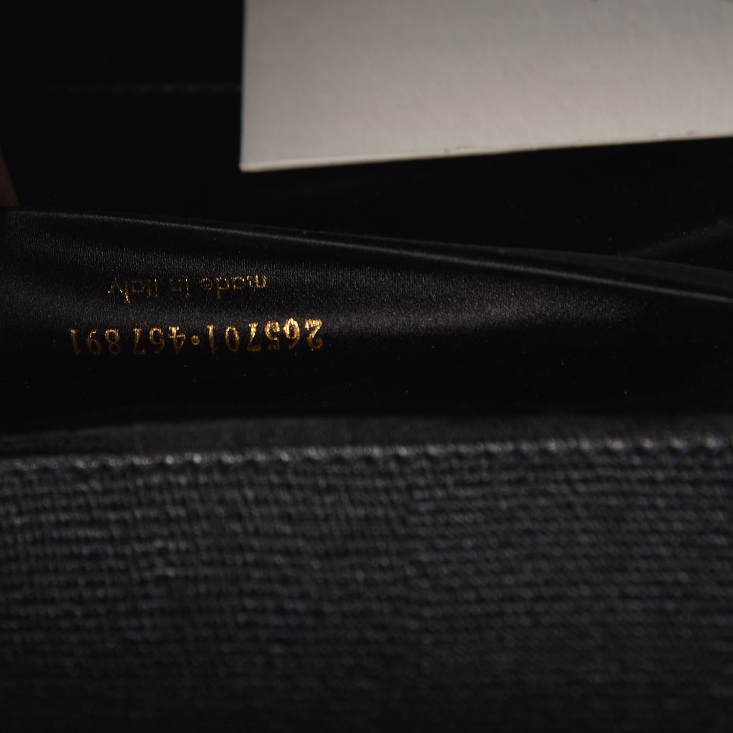 Saint Laurent Textured Calfskin Y Ligne Clutch Black 7 of 9