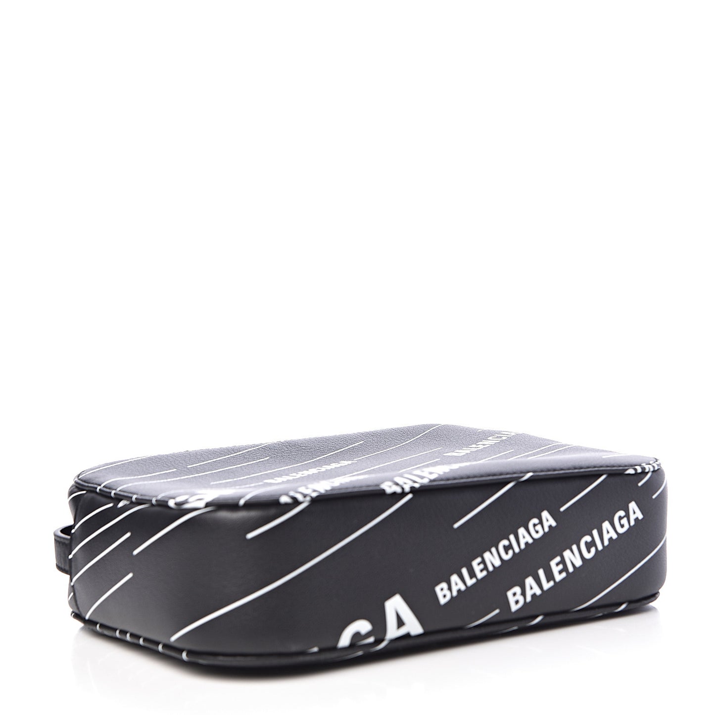 Calfskin Everyday Logo Print S Camera Bag Black