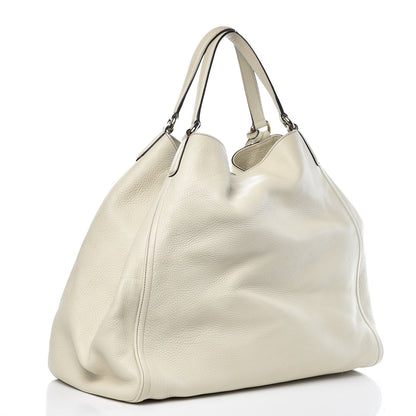Gucci Pebbled Calfskin Large Soho Shoulder Bag Off White 3 of 10
