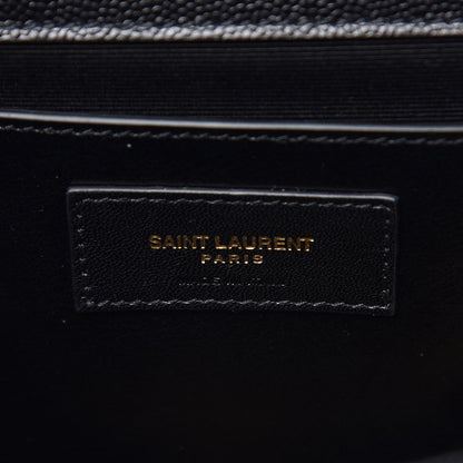 Saint Laurent Grain De Poudre Medium Classic Monogram Kate Satchel Black 5 of 8