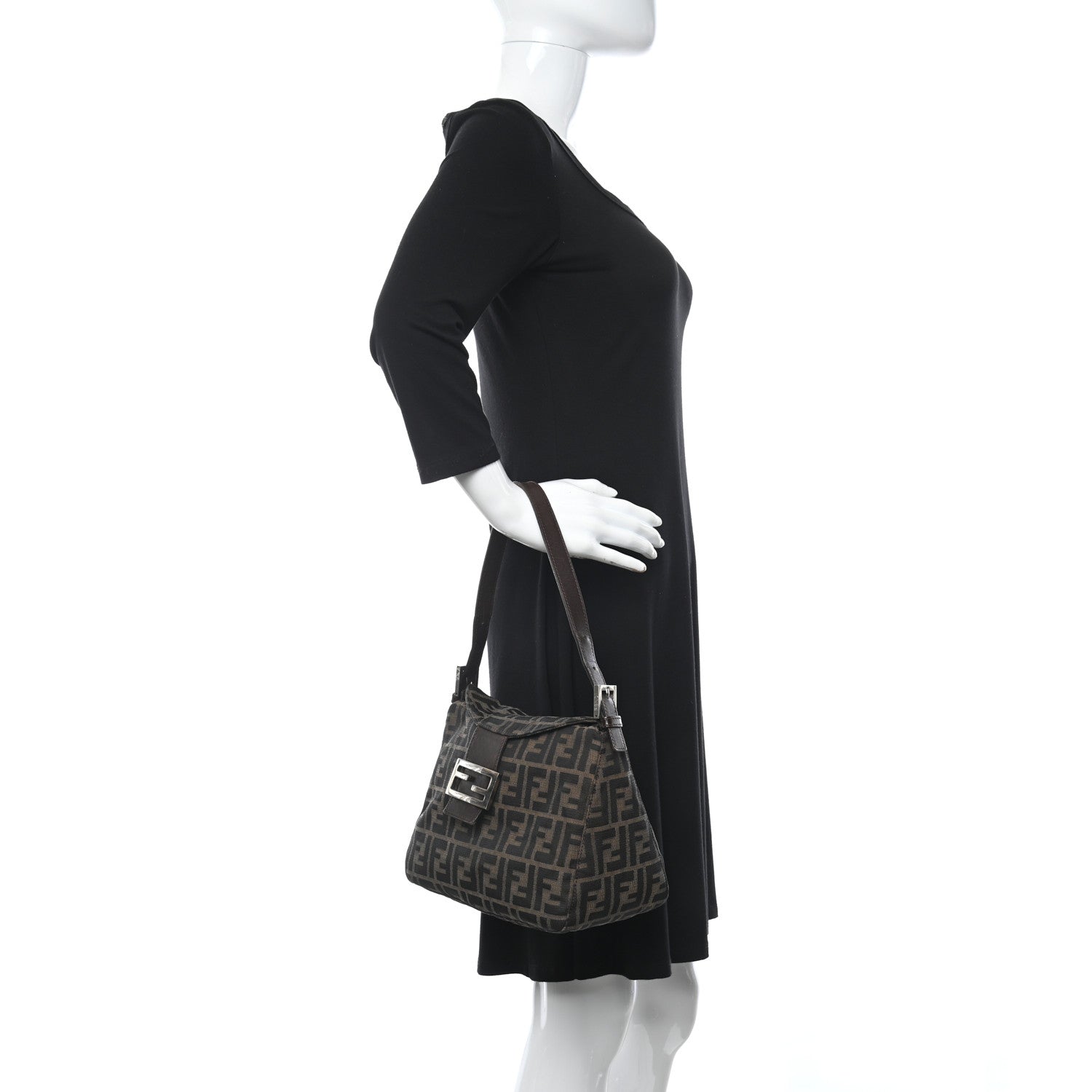Fendi Zucca Baguette Brown 2 of 10