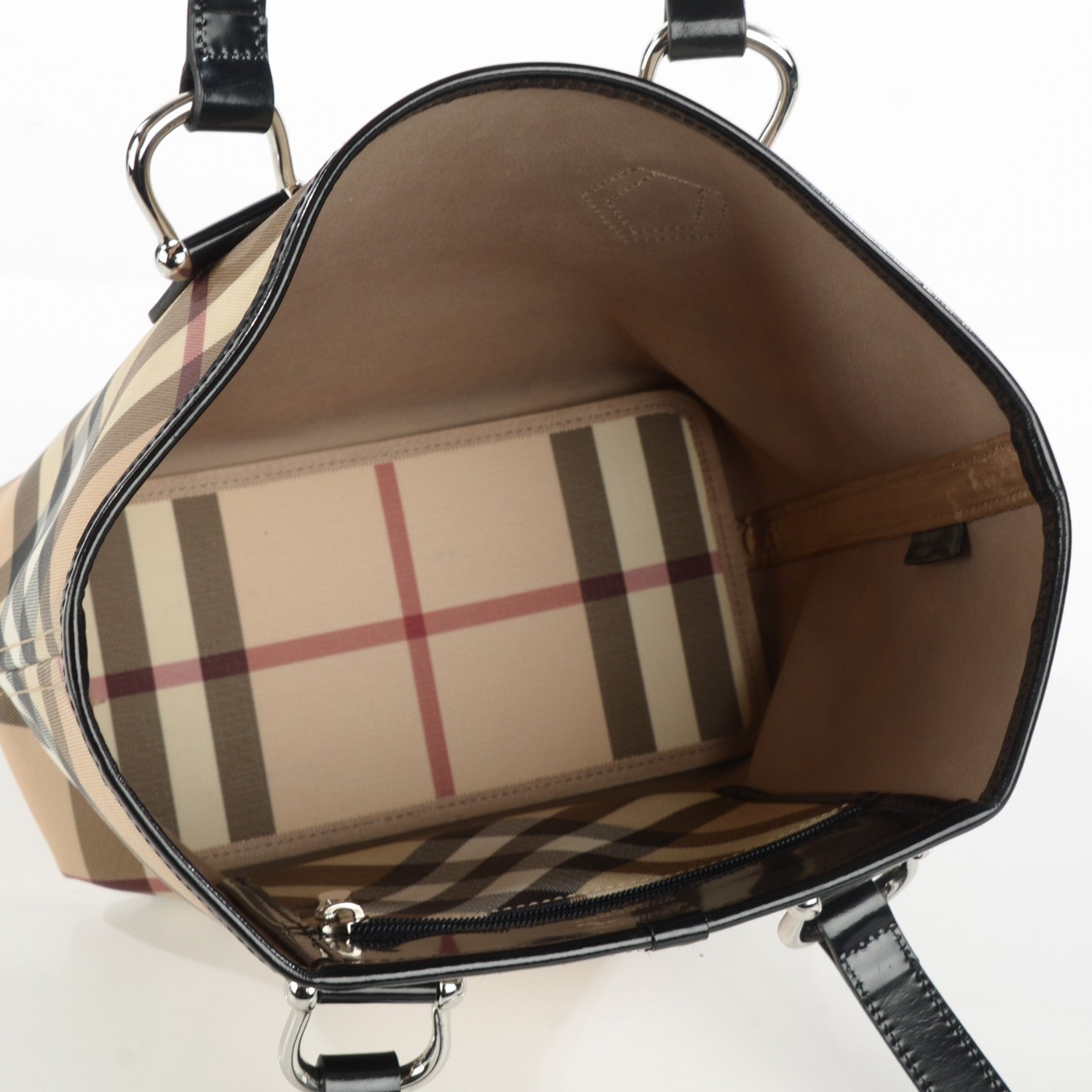 Burberry Supernova Check Stanton Tote Black 5 of 7