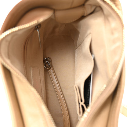 Chanel Aged Calfskin Quilted Small Gabrielle Hobo Beige 5 of 10