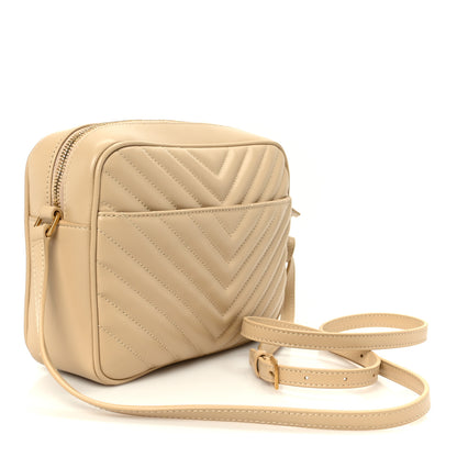 Saint Laurent Calfskin Matelasse Monogram Lou Camera Bag Avorio 3 of 10