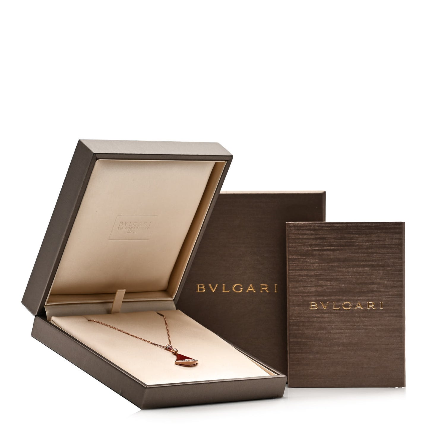18K Rose Gold Diamond Carnelian Large Divas' Dream Pendant Necklace
