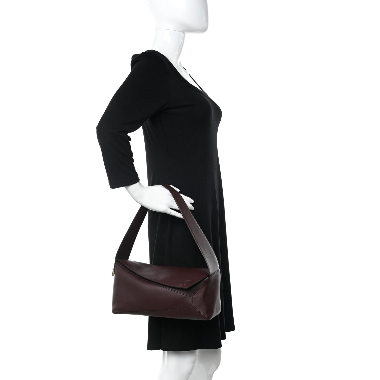 Loewe Calfskin Puzzle Hobo Prune 2 of 17