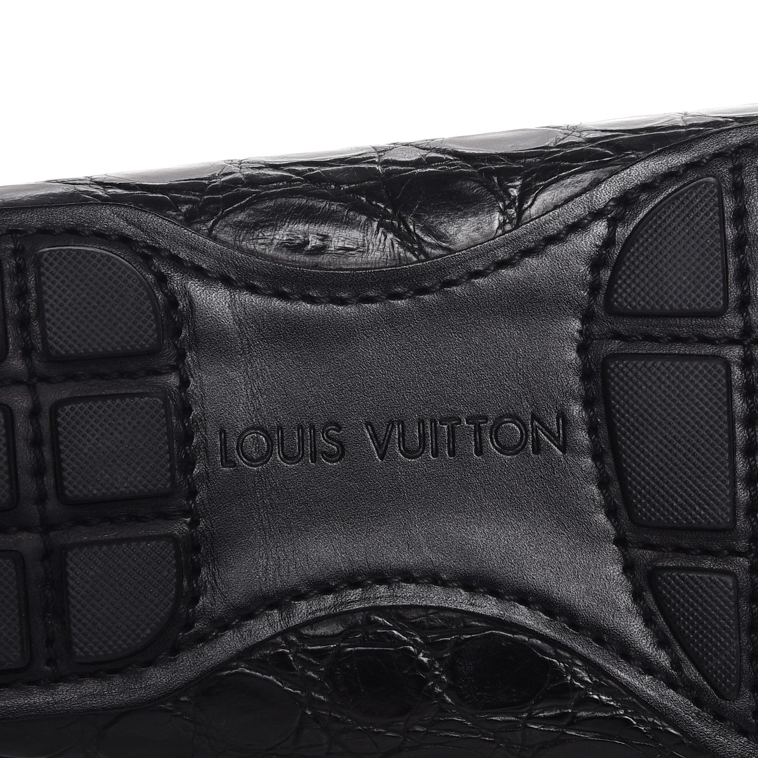 Louis Vuitton Mens Crocodile Monte Carlo Loafers 11 Black 6 of 9