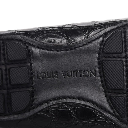 Louis Vuitton Mens Crocodile Monte Carlo Loafers 11 Black 6 of 9