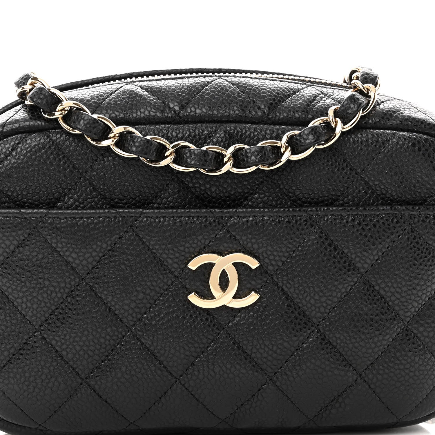 Chanel Caviar Quilted Small Timeless Camera Case Black 8 of 11