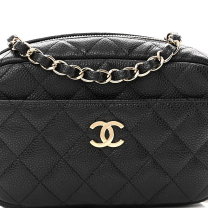 Chanel Caviar Quilted Small Timeless Camera Case Black 8 of 11