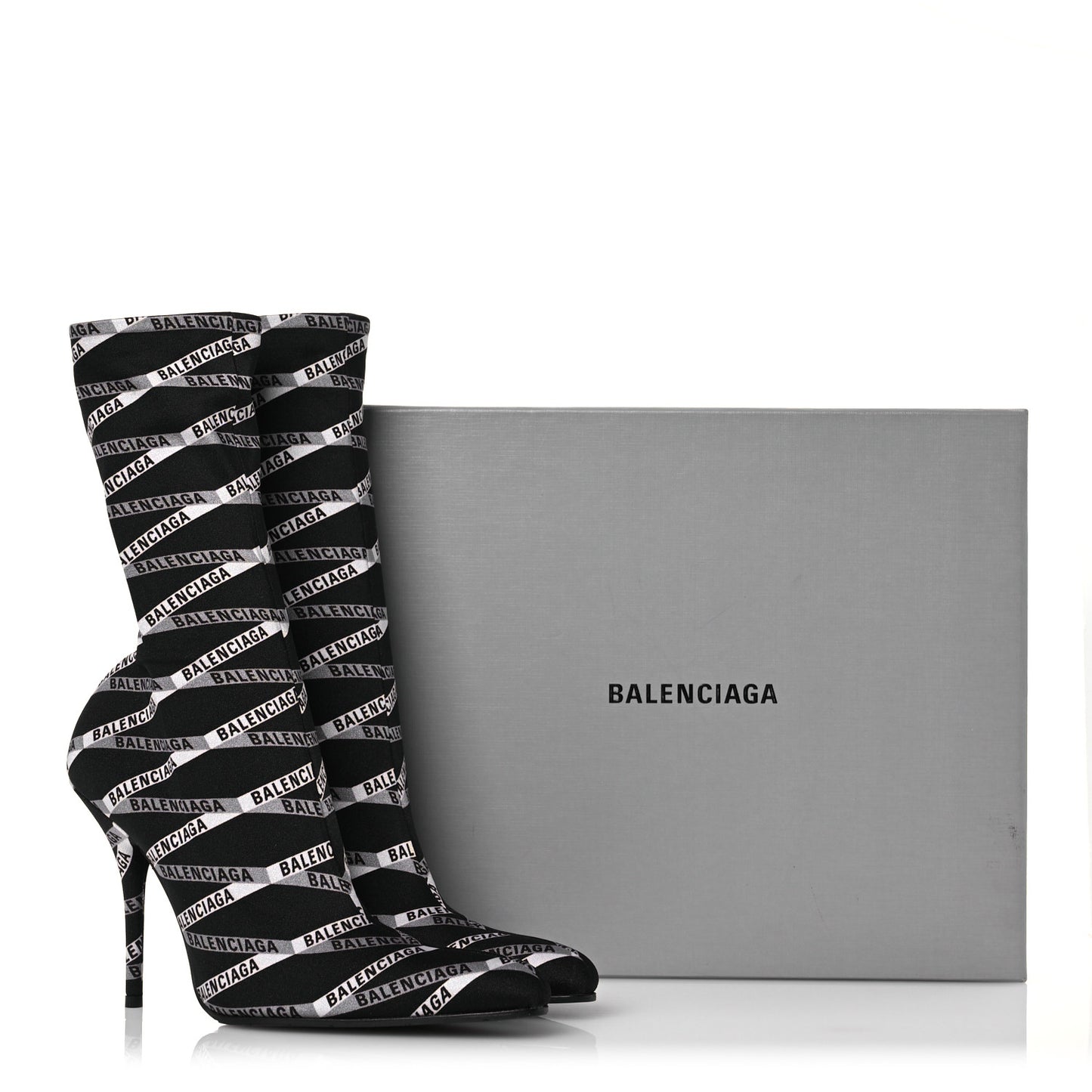 Spandex Losange Monogram 110mm Booties 40 Gris Black