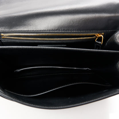 Saint Laurent Lambskin Carre Quilted Le Maillon Satchel Black 5 of 11