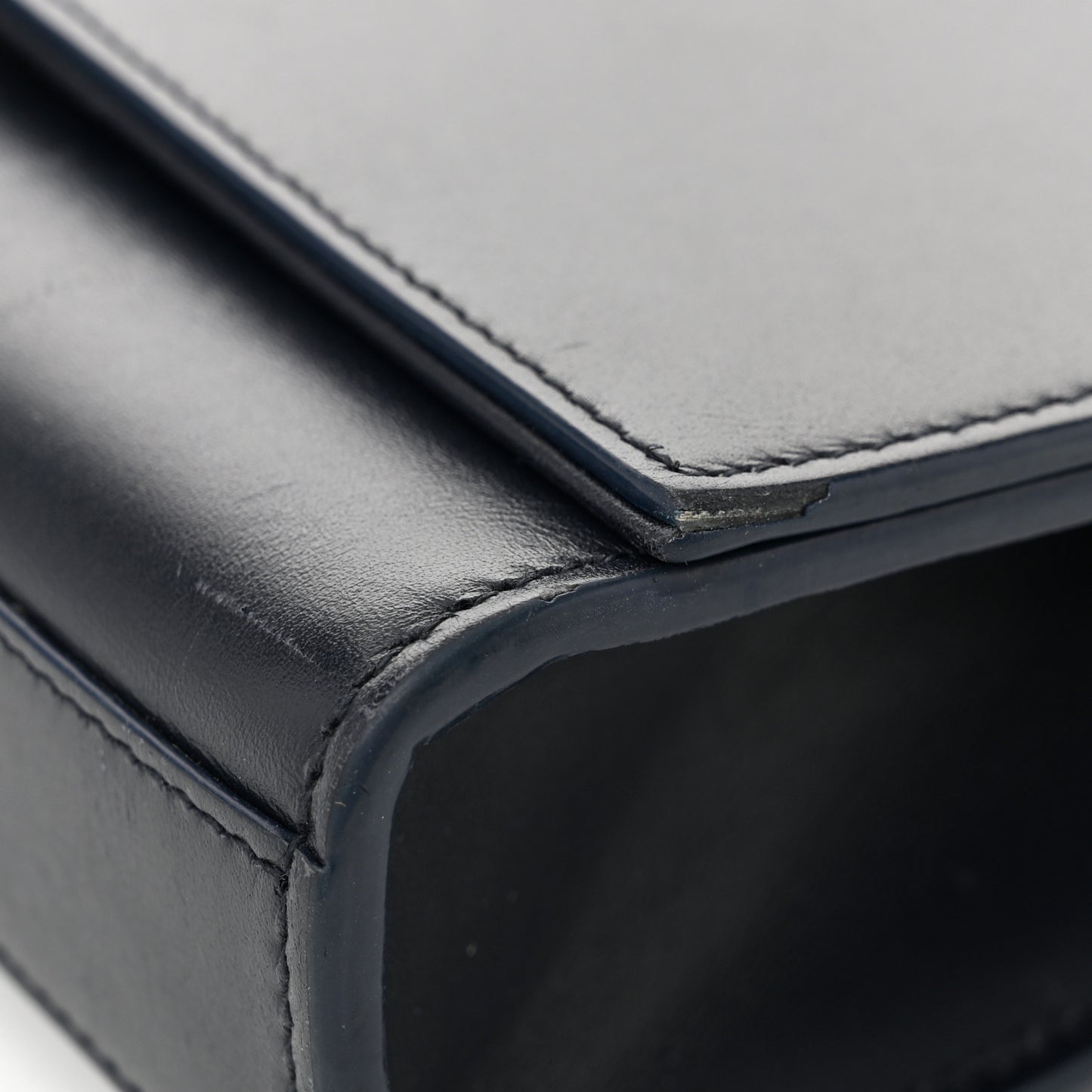 Smooth Calfskin Medium Classic Monogram Kate Tassel Satchel Marine