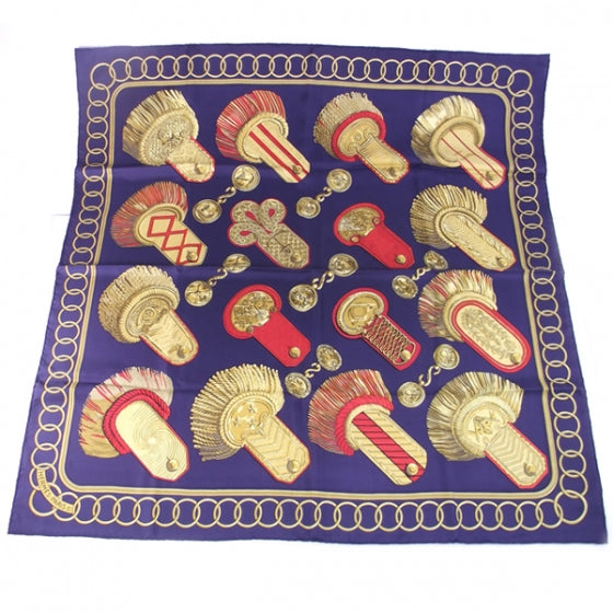 Hermes Silk Epaulette Royal Scarf 1 of 6