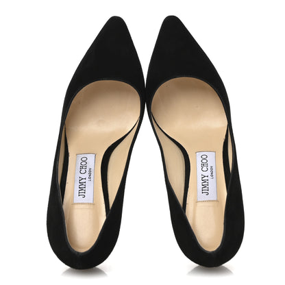 Jimmy Choo Suede Romy 85 Pumps 35.5 Black 2 of 9