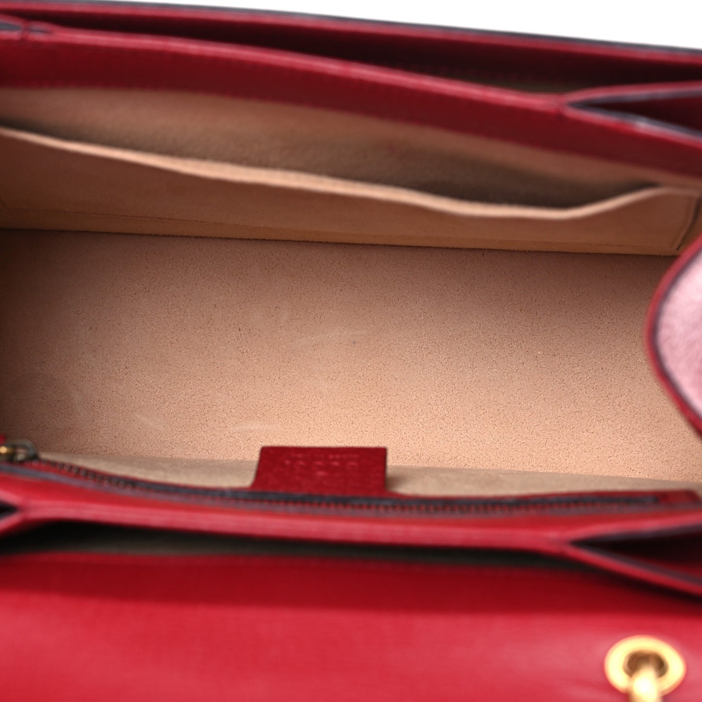 GG Supreme Monogram Small Queen Margaret Top Handle Bag Red