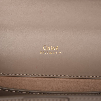 Chloe Shiny Goatskin Calfskin Mini Aby Chain Shoulder Bag Motty Grey 8 of 11