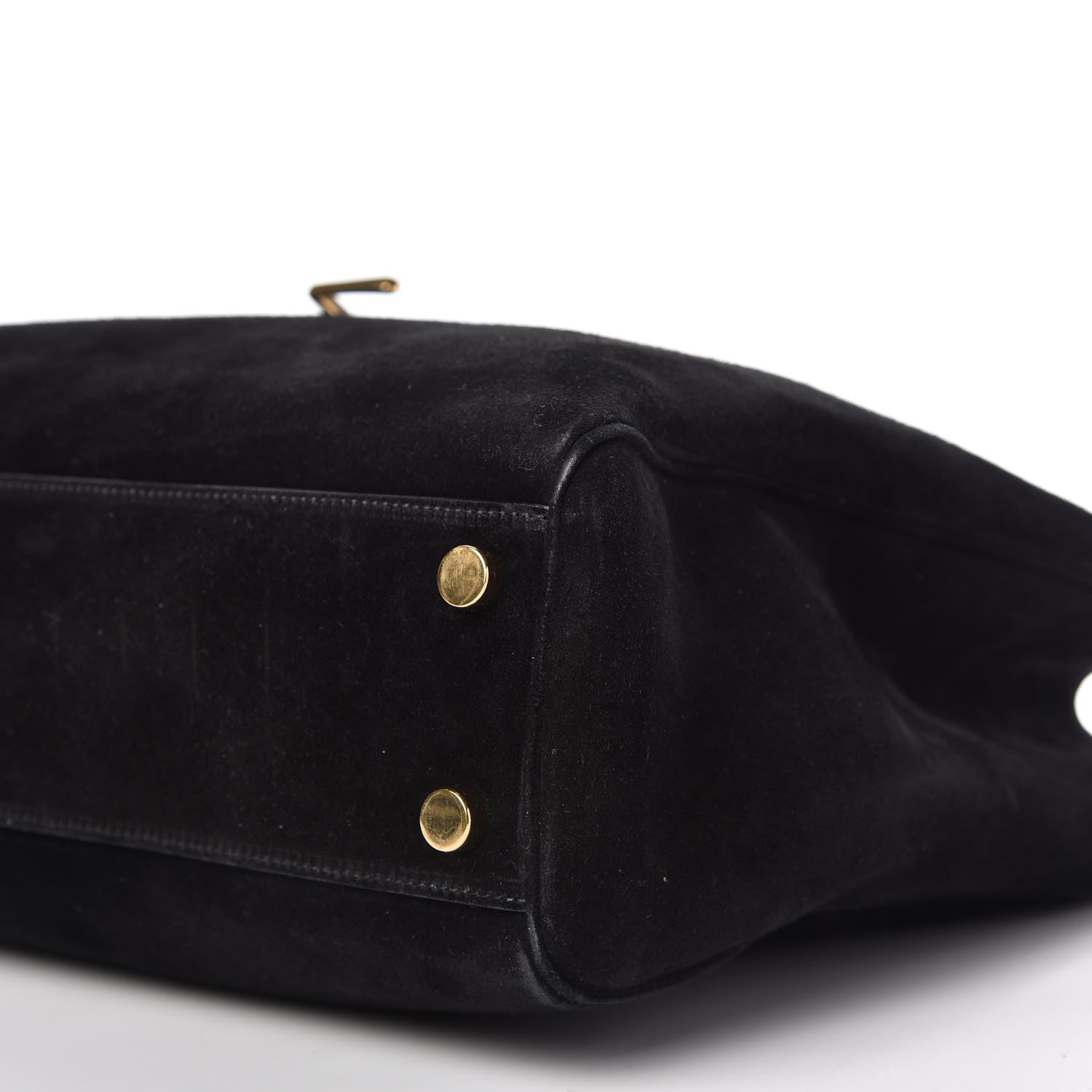 Saint Laurent Suede Monogram Cassandre Shopper Black 7 of 11