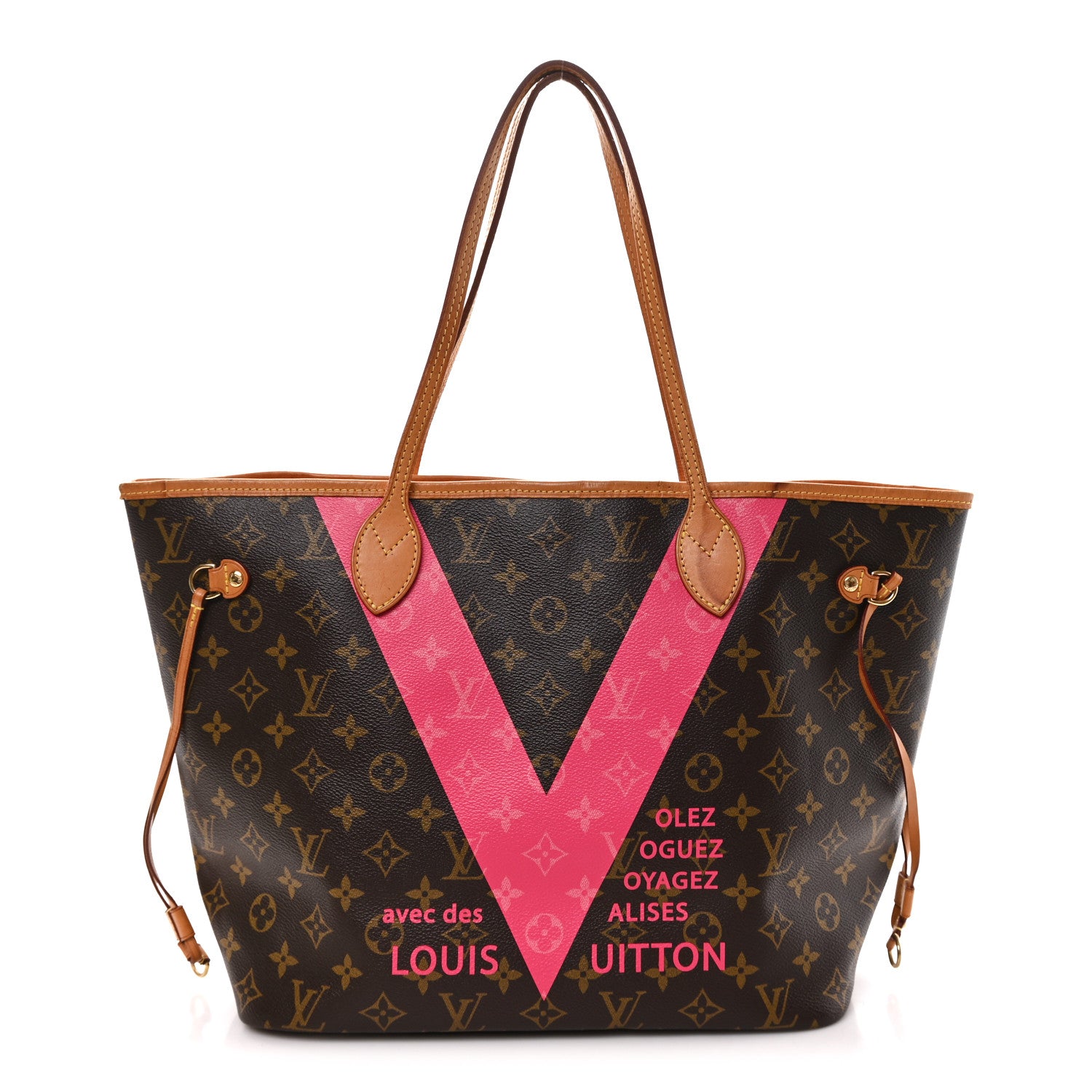 Louis Vuitton Monogram V Neverfull MM Grenade 1 of 12