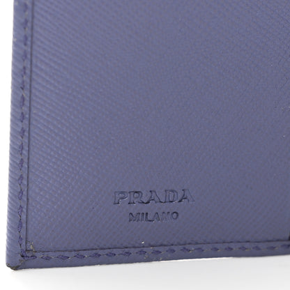 Prada Saffiano Compact Flap Wallet Lilla 7 of 10