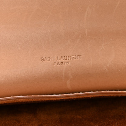Saint Laurent Smooth Vintage Calfskin Small Kaia Satchel Brown Gold 6 of 9