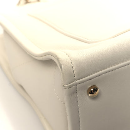 Chanel Calfskin CC Zipped Shopping Tote White 11 of 14