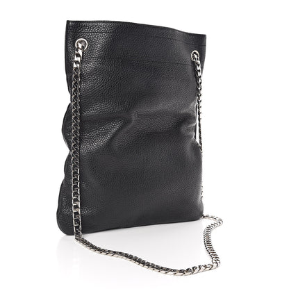 Givenchy Pebbled Calfskin Large HDG Flat Tote Black 3 of 10