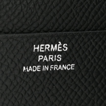 Hermes Epsom MC2 Euclide Card Holder Case Black 6 of 9